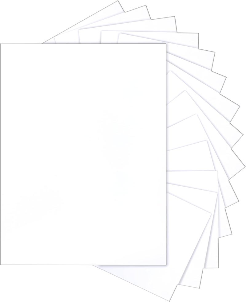 Silunkia 40 Sheets White Cardstock 8.5 x 11 Printer Paper, 75lb White Paper Card Stock for DIY Card Making, Thank You Cards, Business Cards, Wedding Invitations, Certificates, Menus - Image 1